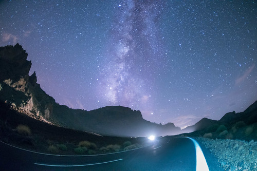 milkyway natur stars laorotava canarias spanien es zenitar fisheye landscapes night nightscape nightsky nightshot road travel sky d800 madeinrussia astrophotography