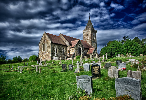 church cemetery graveyard countryside religion gloucestershire hdr stpeterschurch newnham