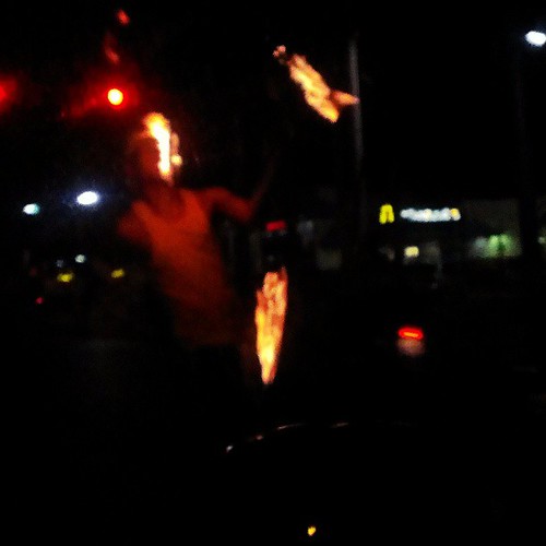 The burning man #venezuela #venezuelaforum #mobilephotography... | by Gritaduro