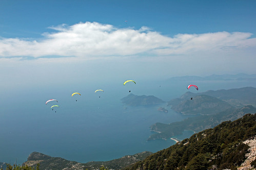 sea turkey coast mediterranean türkiye mount paragliding fethiye ölüdeniz mediterraneum muğla babadağ cragus kragus