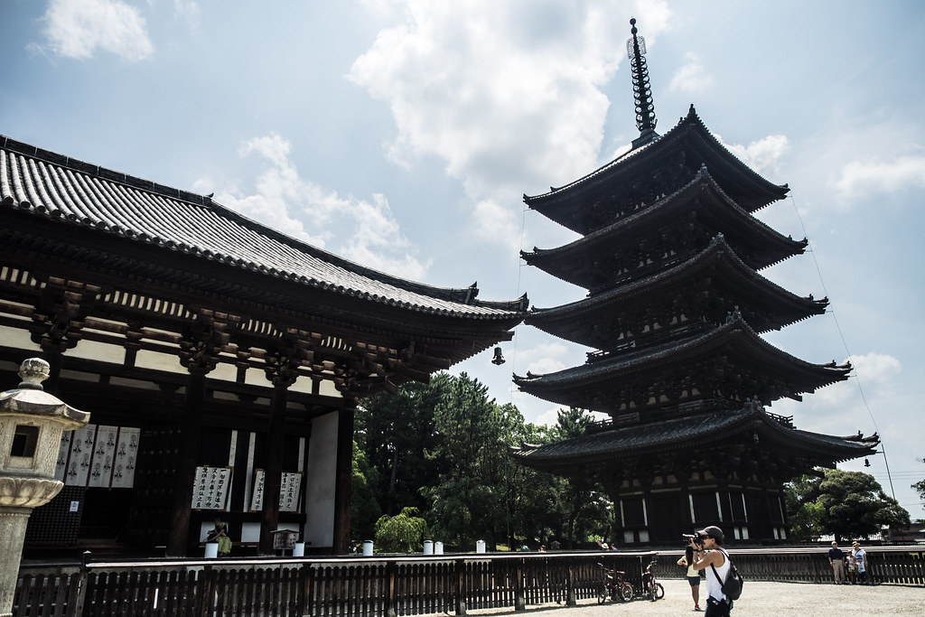Pagoda y salón del templo Kofukuji