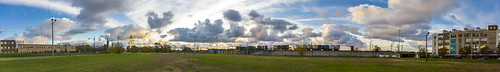 chicago chicagoskyline sunrise panoramic clouds fluffyclouds pilsen