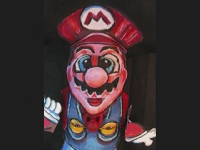 Mario Topsy Turvy! James Kuhn. Face Paint in Motion.