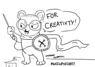 Crafty bear | MuffinPuffART! Doodle of the day. | InkyMomo | Flickr