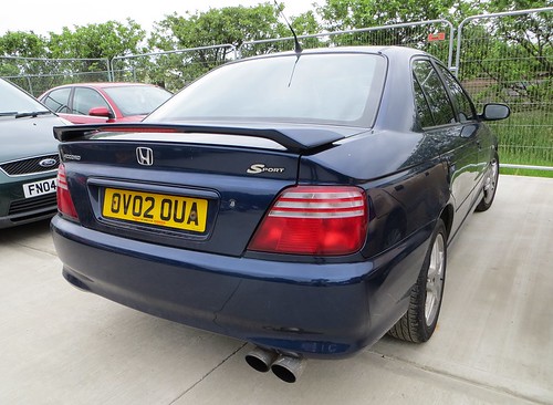 2002 Honda 1.8 Sport Saloon Tag on the plate for