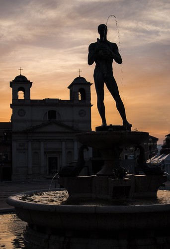 sunset italy italia tramonto fontana abruzzo laquila piazzaduomo canon70d antomarto ntomarto