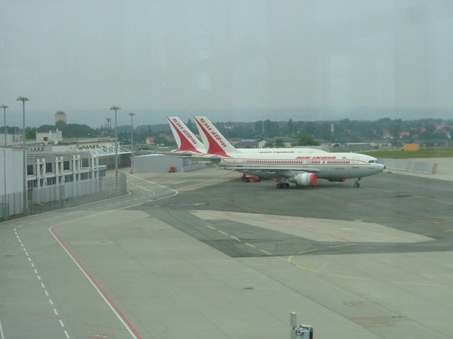 Air India jets at Dresden airport