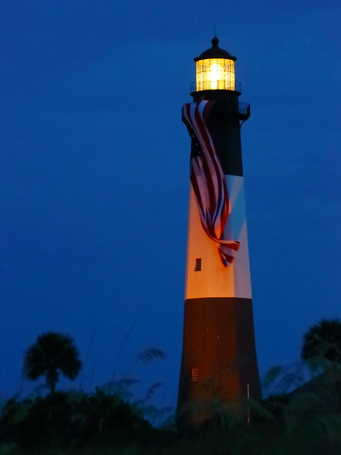 Tybee Island Lighthouse at Dusk