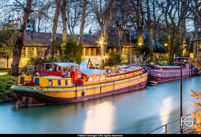 Péniche by night #HDR