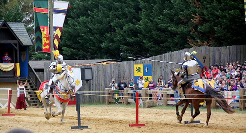 Clashing Knights. Jousting. Maryland Renaissance Festival. Sep/2016 | by EKatBoechat