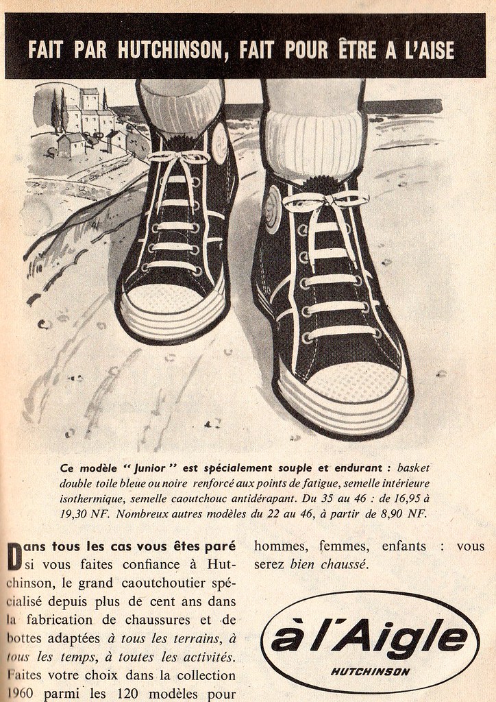 The 1960s-1960 ad for L'Aigle basket shoes | Mo | Flickr