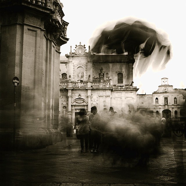 city ​​of ghosts. cloud of flying pigs