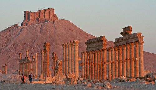 From Palmyra, Syria, shot about seven minutes after sunrise, Sunday 8th October, 2006 by iharsten, Now, close to 9 1/2 years later, a batteground where IS s trying to overrun this Unesco World Herita