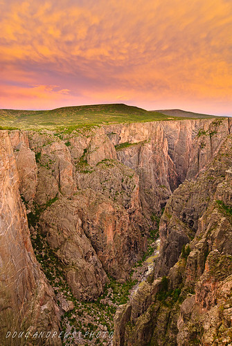 sunset summer landscapes colorado seasons states nationalparks blackcanyonofthegunnisonnp