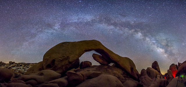 Milky Way Over Arch Rock  Panorama