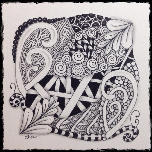 No. 7 | I am so happy I had time to finish this zentangle to… | Flickr