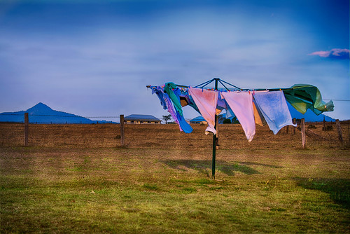 landscape clothesline australianlandscape washing hdr hillshoist