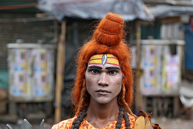 Portrait of a man in Kolkata, India.