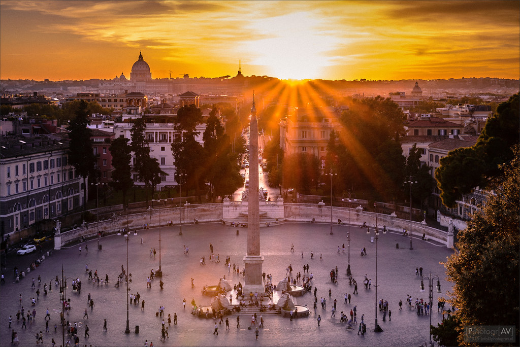 Sunset @ Piazza del Popolo | [P]hotogr[AV] (on/off) | Flickr