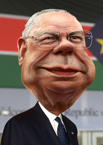 Colin Powell - Caricature, From CreativeCommonsPhoto