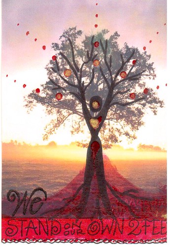 sunset tree art artisttradingcard sunrise roots confidence