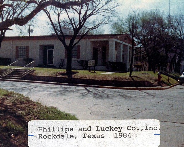 Phillips & Luckey Funeral Home Rockdale, Texas 1984