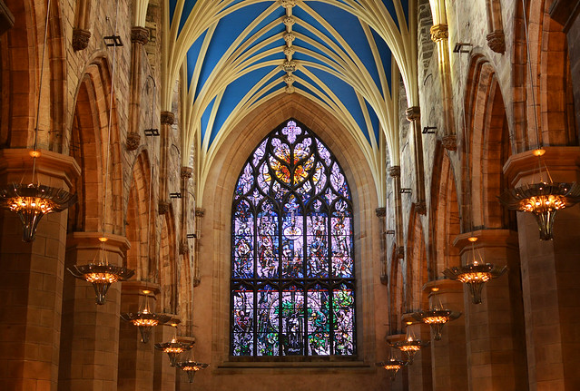Edinburgh: St Giles' cathedral west window
