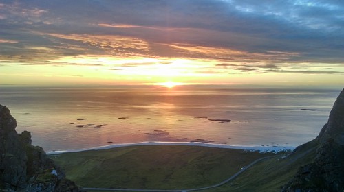 Sunset near Bleik by Archanegros, norway norwegia vesterålen sunset norwegiansea morzenorweskie sea nature andøya sápmi