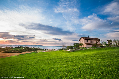 morning sky italy nature grass landscape italia paesaggio arcevia marcheregion regionemarche