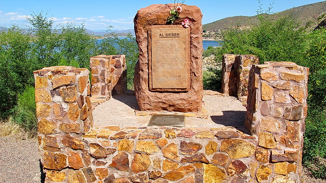 Roosevelt Lake - Al Sieber Memorial - a legendary figure in Arizona History