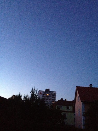 sunset night clear bayreuth