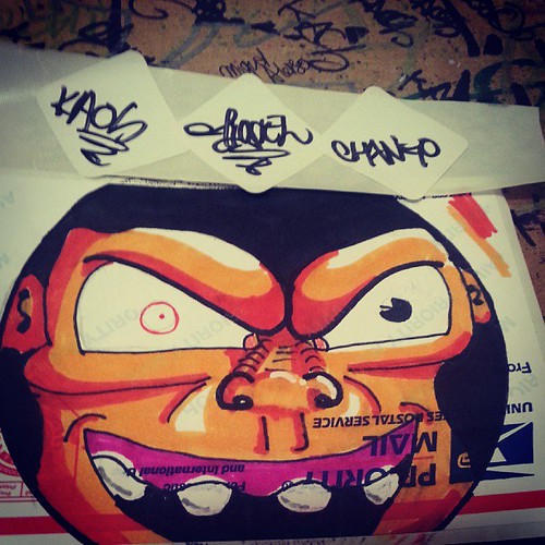 New  Chango (monkey)sticker.  #chango #monkey #monkeysticker #stickertrade #stickertrades #stickerporn #graffitistickertrade #graffiti #graffitiart #graffitistickers #graffitislaps #graffitiblackbook #stickers #stickerart #graffitiblackbook #stickertrade | by changok9
