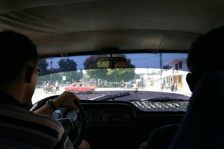 Old Lada taxi
