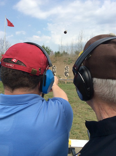 Royal Canadian Military Institute (RCMI) Pistol Club at Langemark Range CFB Borden - Hot flying brass | by antefixus21