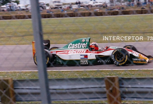 Johnny Herbert, Lotus-Ford 107B, 1993 British Grand Prix, Silverstone, 10th July