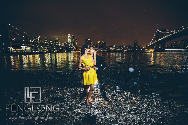 Jin & Andy Engagement | Battery Park & Brooklyn Bride | New York City Chinese Wedding Photographer