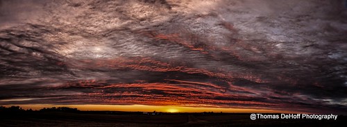sunset red panorama colorful sony iowa a700