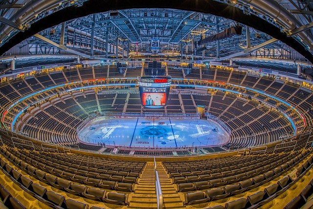 CONSOL Energy Center is empty before a home game for the PIttsburgh Penguins HDR