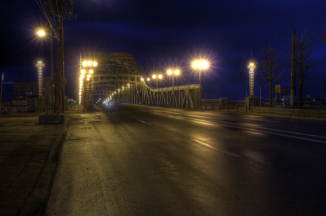 Asahibashi-Bridge, Asahikawa, Hokkaido on NOV 23, 2013 (P7700) (1)