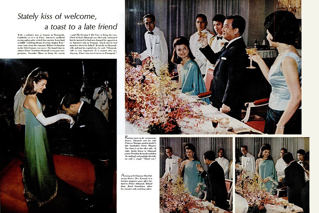 LIFE Magazine NOVEMBER 17, 1967 (2) - Stately kiss of welcome. a toast to a late friend