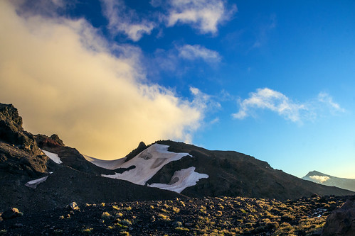 chile parque sunset cloud mountain trekking atardecer nevada sierra nubes montaña nacional cordillera conguillío araucanía