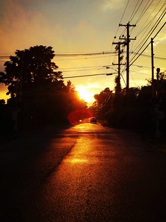 Sunset crossing