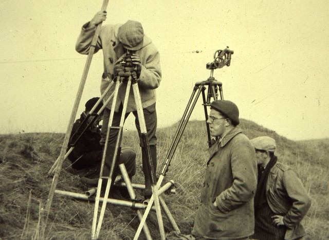 Surveyor team at work