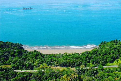 Playa Arco - beach and Rainforest- part of Ballena Marine National Park. The #beach next to #LaCusinga - #wellness #puravida #costarica #yogaeverywhere | by La Cusinga Eco Lodge