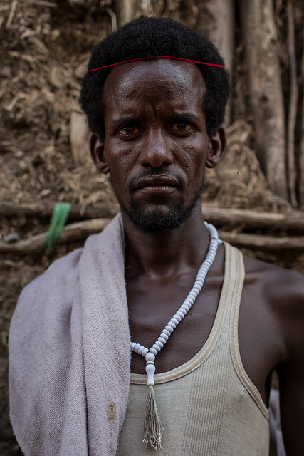 portrait of a man eissa somali tribe in Afar region