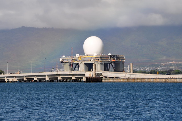 Sea-Based X-Band Radar (SBX-1) and Admiral Clarey Bridge - Pearl Harbor - November 2, 2013 016 RT CRP