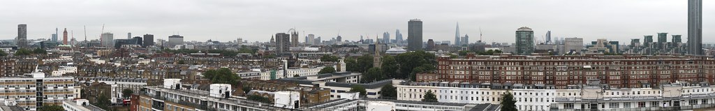 Panorama of London from the Pimlico District Heating Undertaking Tower