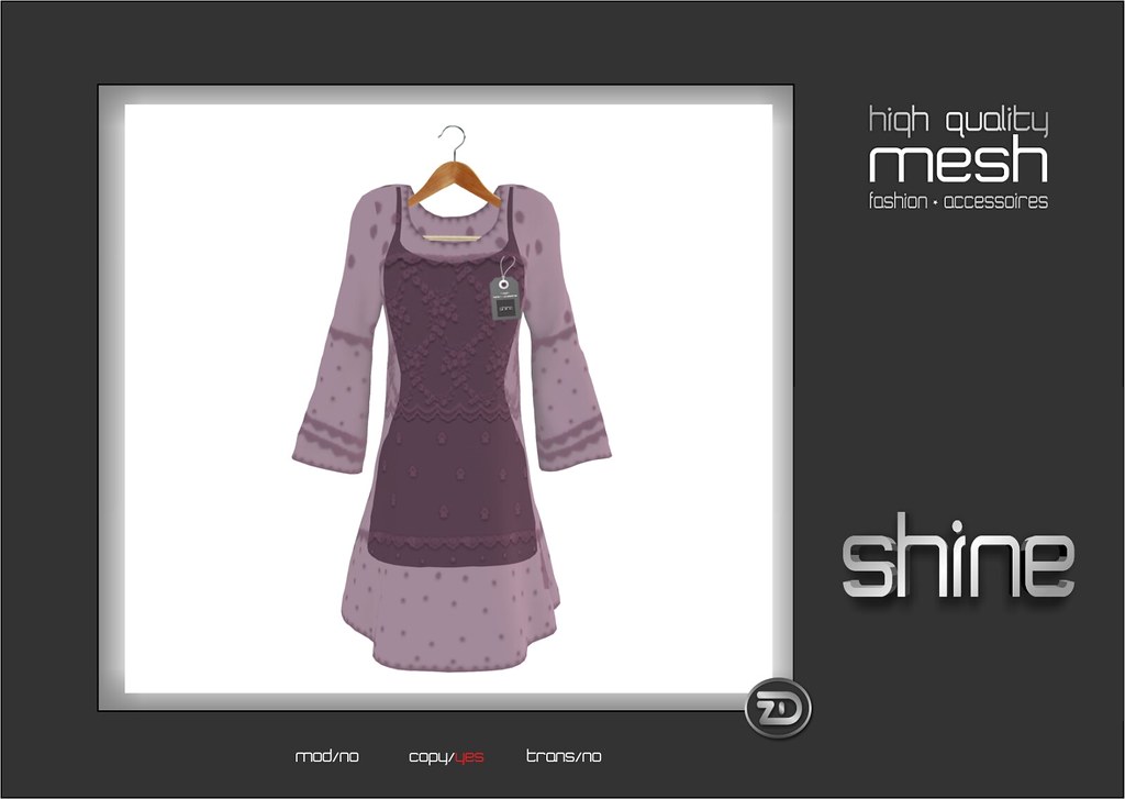 shine by [ZD] - Mesh Stella Chiffon Dress | shine by [ZD 