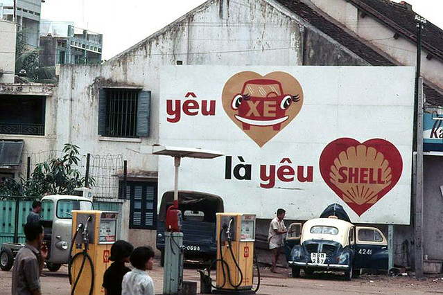 Saigon 1966-68 - Shell Gas Station - Photo by Daniel P. Cotts