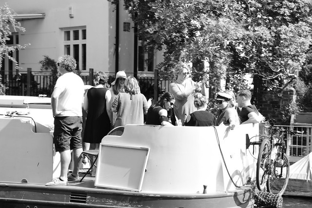 Boat party, Camden, London UK
